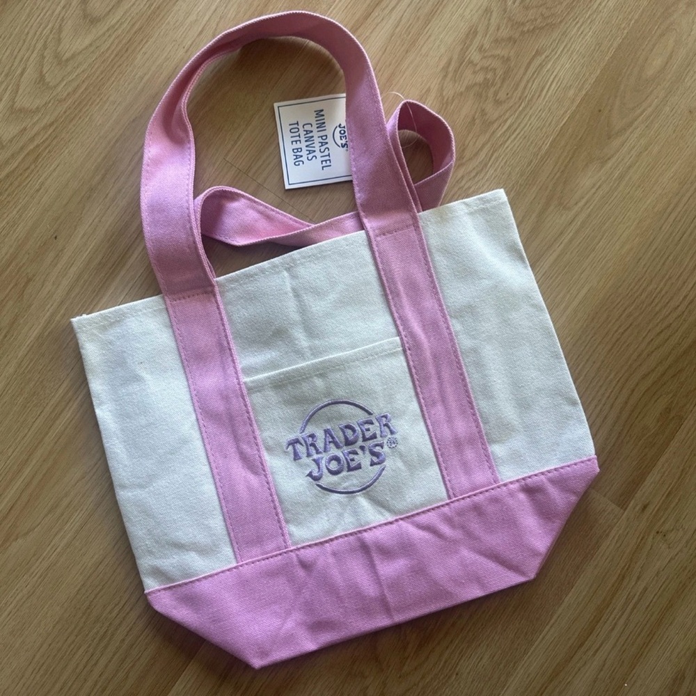 Trader Joe’s pink mini tote